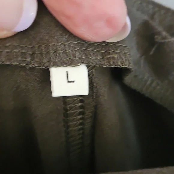 NWOT Linen Style Olive Green Overalls Jumpsuit - Picture 4 of 12